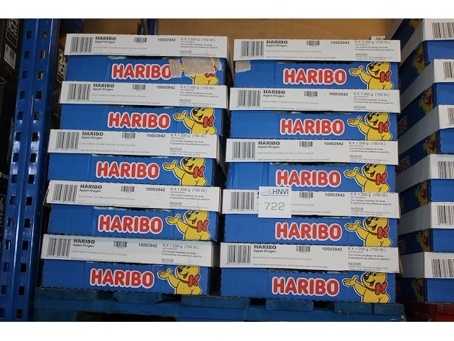 Appelringen haribo in 10 overdozen met 6 emmers a 1200 g. tht 9-2026 - afbeelding 3 van  3