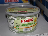 Appelringen haribo in 8 overdozen met 6 emmers a 1200 g. tht 6-2026. - afbeelding 1 van  2