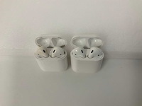 Apple - a1602 airpods 2 with charging case - mvn2am/a (2x) - afbeelding 1 van  2