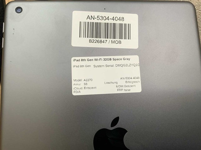 Apple - ipad - 8th gen - 32 gb wi-fi space gray - afbeelding 3 van  3