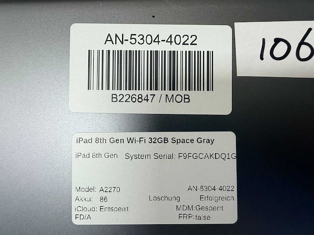 Apple - ipad - 8th gen - 32 gb wi-fi space gray - afbeelding 3 van  6