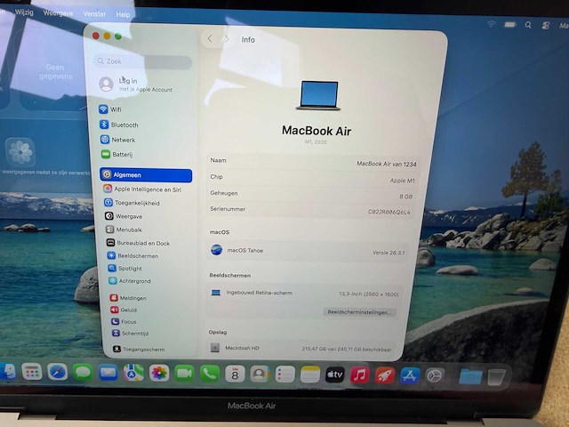 Apple - macbook air (m1, 2020) - laptop - afbeelding 8 van  8