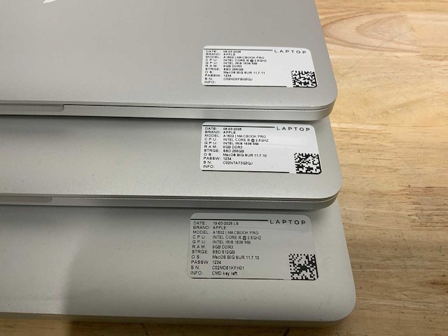 Apple - macbook pro a1502 - laptop (3x) - afbeelding 2 van  8