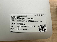 Apple - macbook pro a1502 - laptop (6x) - afbeelding 12 van  12