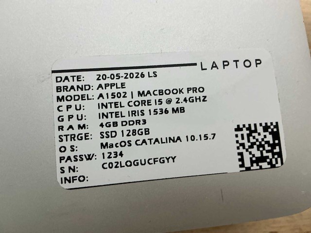 Apple - macbook pro a1502 - laptop (6x) - afbeelding 3 van  13