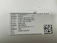 Apple - macbook pro a1502 - laptop (6x) - afbeelding 3 van  16