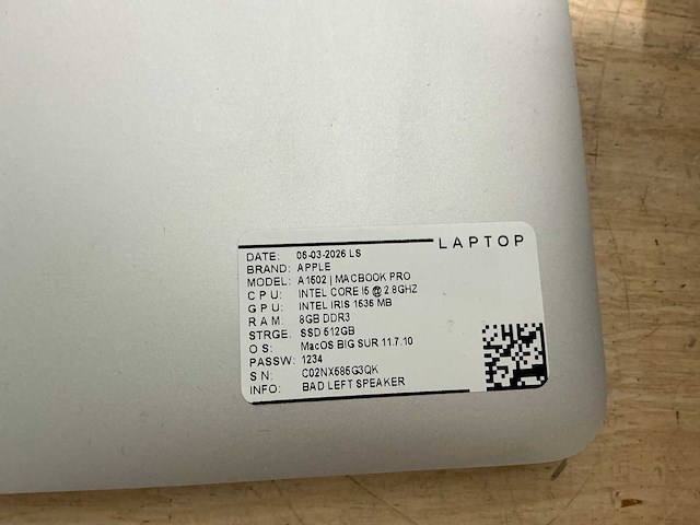 Apple - macbook pro a1502 - laptop (6x) - afbeelding 7 van  15