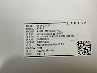 Apple - macbook pro a1502 - laptop (6x) - afbeelding 15 van  15