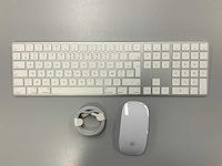 Apple - magic azerty(frans) keyboard with numeric keypad & magic mouse
