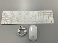 Apple - magic azerty(frans) keyboard with numeric keypad & magic mouse