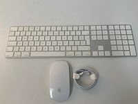 Apple - magic qwerty keyboard with numeric keypad & magic mouse - afbeelding 1 van  2