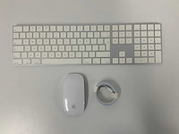 Apple - magic qwerty keyboard with numeric keypad & magic mouse - afbeelding 1 van  2