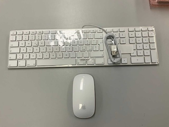 Apple - magic qwerty(italiaans) usb keyboard with numeric keypad & magic mouse - afbeelding 1 van  1