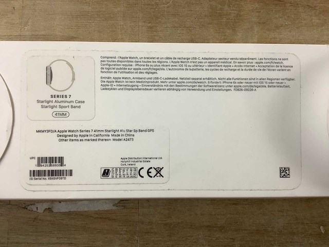 Apple - series 7 - smartwatch gps starlight aluminium - afbeelding 7 van  7