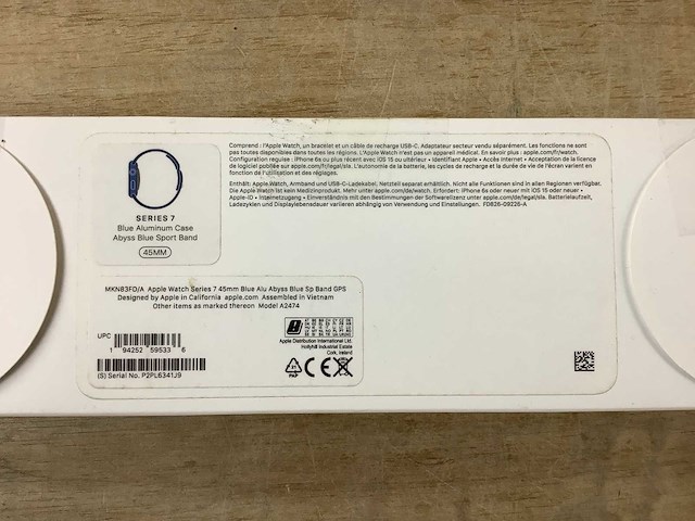 Apple - series 7- smartwatch gps blue aluminium - afbeelding 7 van  7