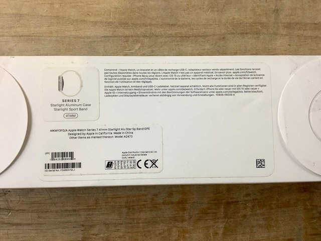 Apple - series 7- smartwatch gps starlight aluminium - afbeelding 7 van  7