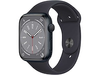 Apple - series 8 - smartwatch gps midnight aluminium - afbeelding 1 van  6
