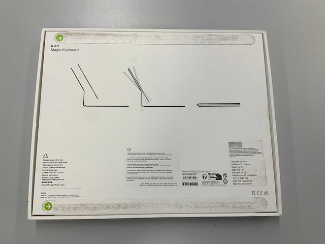 Apple 13-inch ipad pro magic qwertz keyboard white - afbeelding 2 van  2