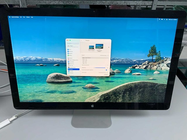 Apple 27-inch 2k thunderbolt display monitor - afbeelding 1 van  2