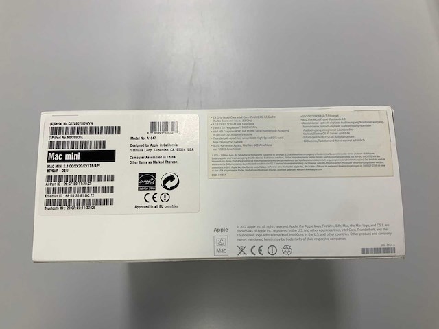 Apple a1347 mac mini silver md839fn/a desktop - afbeelding 2 van  2