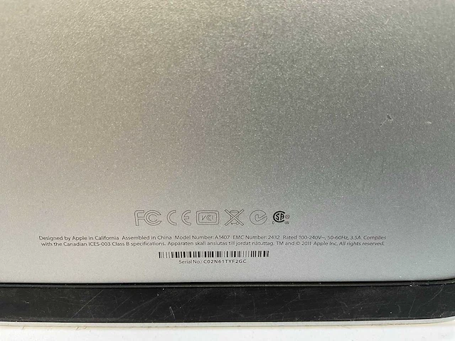 Apple (a1407), 27”, 2560x1440(qhd) - lcd monitor - afbeelding 7 van  7