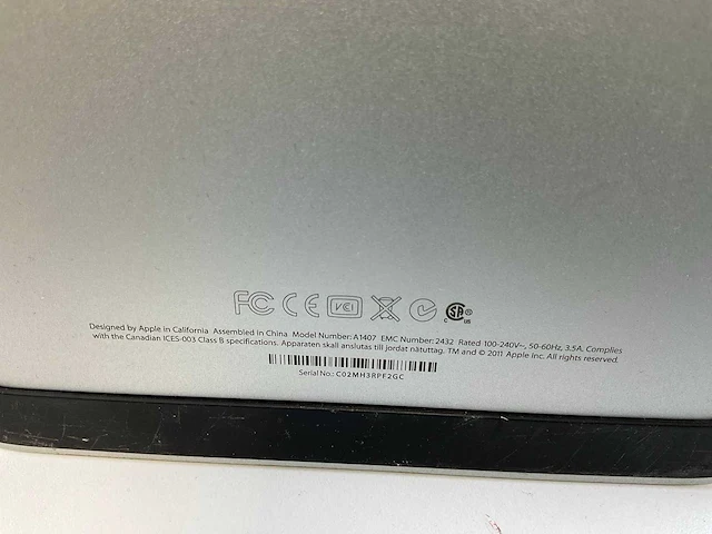 Apple (a1407), 27”, 2560x1440(qhd) - lcd monitor - afbeelding 7 van  7