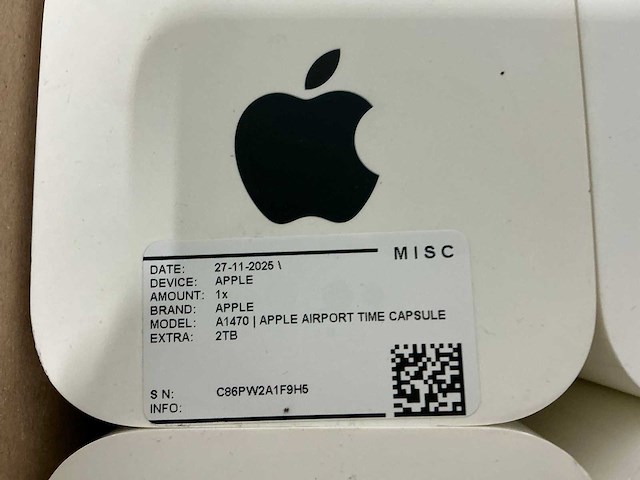 Apple a1470 airport time capsule wifi, router & switch (12x) - afbeelding 13 van  14