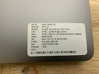 Apple a1708 macbook pro laptop - afbeelding 7 van  7