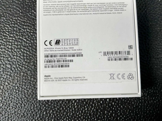 Apple a2633 iphone 13 128gb mobiele telefoon - afbeelding 3 van  4