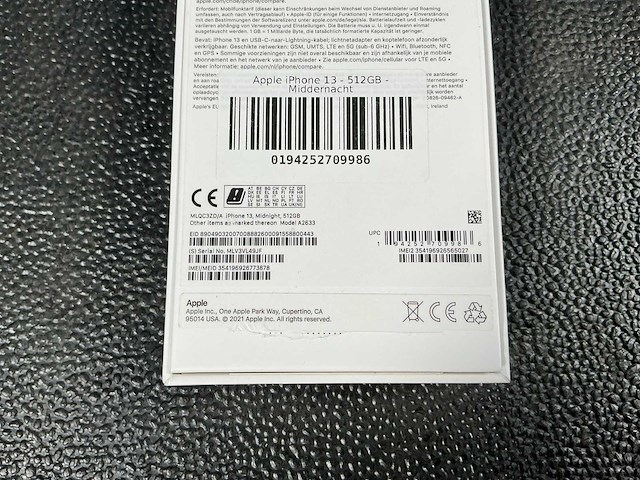 Apple a2633 iphone 13 512gb mobiele telefoon - afbeelding 4 van  4