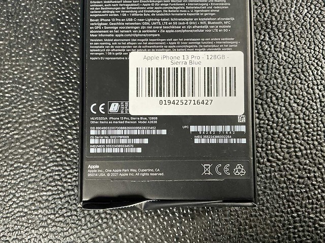 Apple a2638 iphone 13 pro 128gb mobiele telefoon - afbeelding 5 van  5