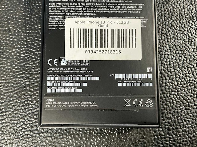 Apple a2638 iphone 13 pro 512gb mobiele telefoon - afbeelding 5 van  5