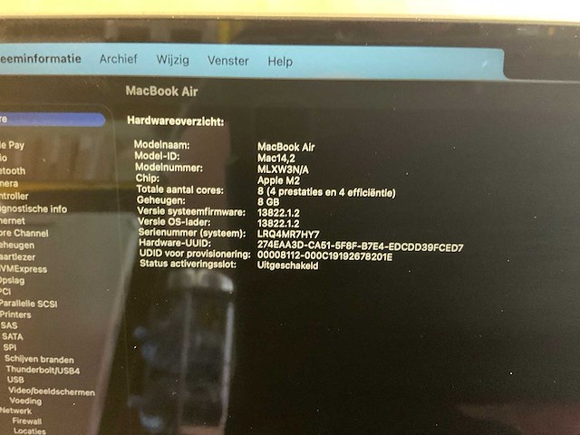 Apple (a2681) macbook air - afbeelding 3 van  7