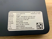 Apple a2681 macbook air(m2) laptop - afbeelding 9 van  9