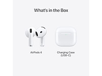 Apple airpods 4 - met reguliere oplaadcase (usb-c) - afbeelding 4 van  5