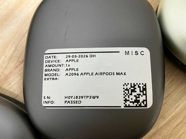 Apple airpods max a2096 headset (2x) - afbeelding 2 van  6