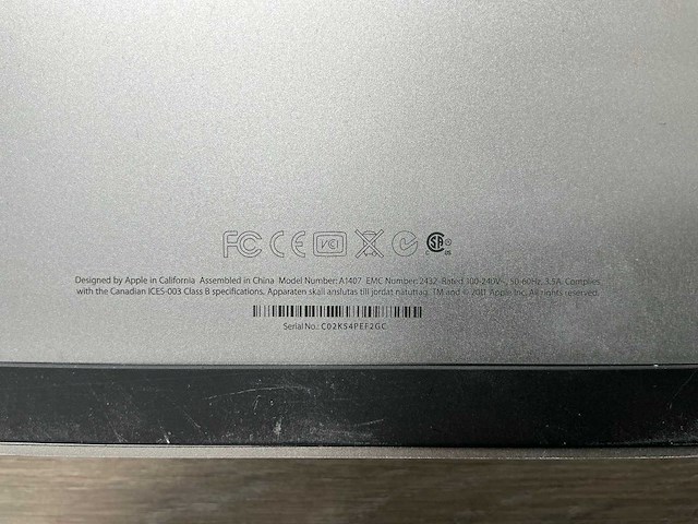 Apple apple thunderbolt 27” display - afbeelding 5 van  5