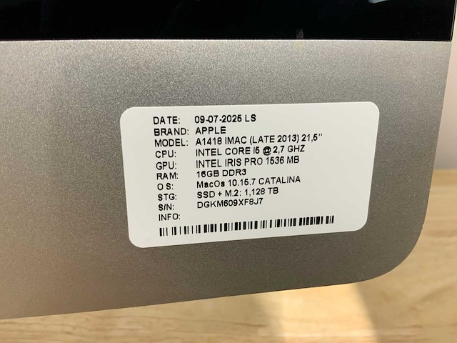 Apple imac a1418 desktop (2x) - afbeelding 8 van  9
