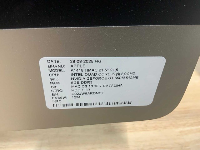 Apple imac a1418 desktop (2x) - afbeelding 6 van  6