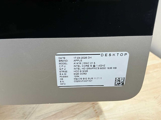 Apple imac a1418 desktop (4x) - afbeelding 2 van  5