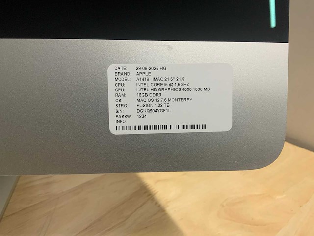 Apple imac a1418 desktop - afbeelding 2 van  6