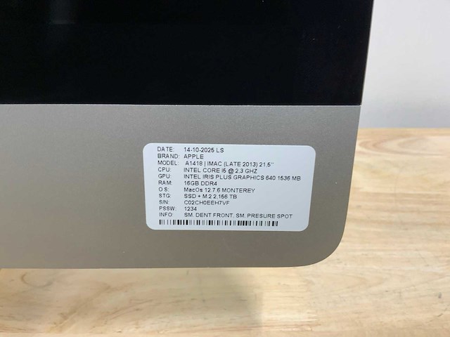 Apple imac a1418 desktop - afbeelding 5 van  7