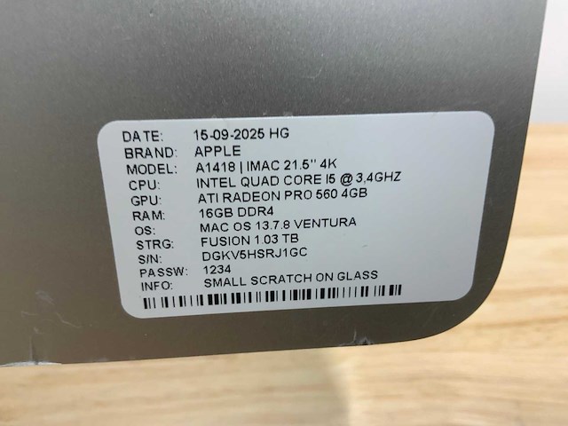 Apple imac a1418 desktop - afbeelding 8 van  8