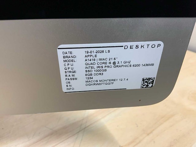 Apple imac a1418 desktop - afbeelding 6 van  6