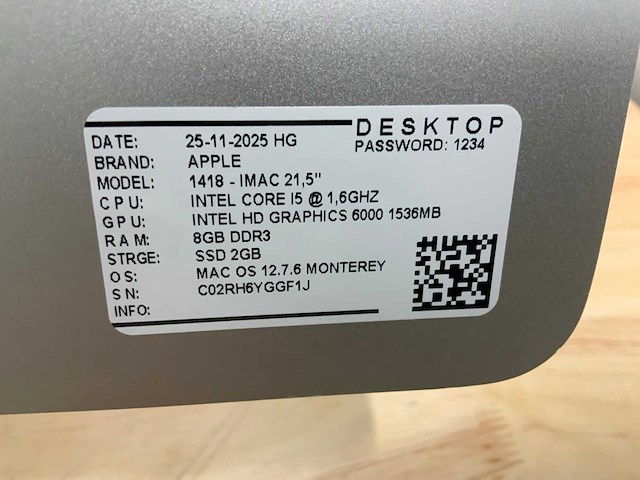 Apple imac a1418 desktop - afbeelding 6 van  6