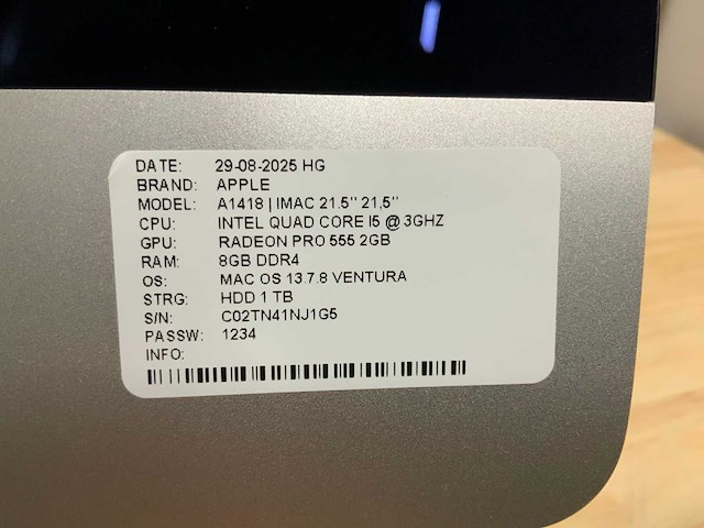 Apple imac a1418 desktop - afbeelding 5 van  5