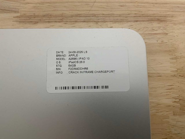 Apple ipad 10 a2696 tablet - afbeelding 4 van  6