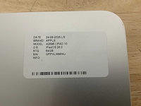 Apple ipad 10 a2696 tablet - afbeelding 9 van  9