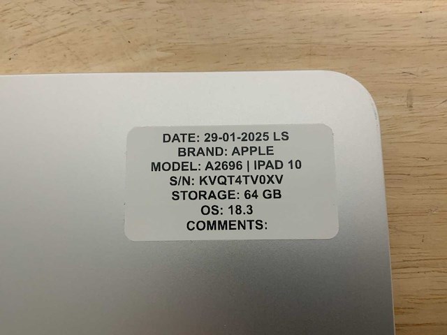 Apple ipad 10 a2696 tablet - afbeelding 9 van  9