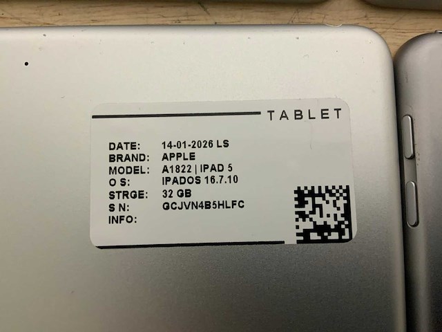 Apple ipad 5 |a1822 tablet (10x) - afbeelding 2 van  12